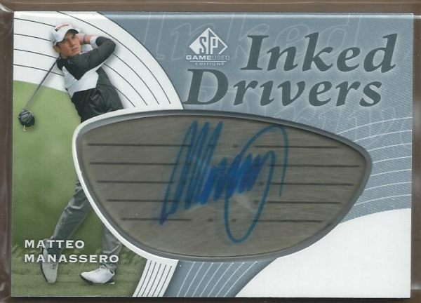 2012 SP Game Used Inked Drivers Silver #IDMM Matteo Manassero D