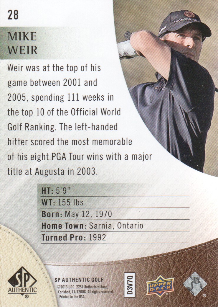 B1826- 2014 SP Authentic Golf Cards 1-68 +Inserts -You Pick- 15+ FREE US SHIP - Picture 43 of 109