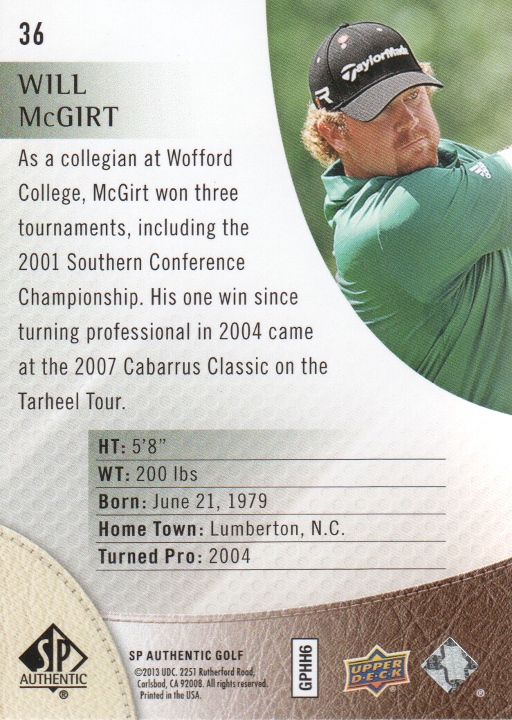 B1826- 2014 SP Authentic Golf Cards 1-68 +Inserts -You Pick- 15+ FREE US SHIP - Picture 55 of 109