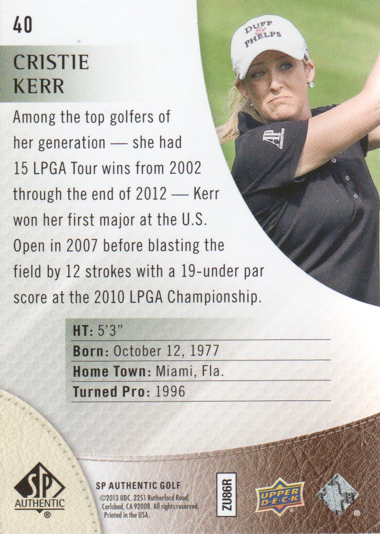 B1826- 2014 SP Authentic Golf Cards 1-68 +Inserts -You Pick- 15+ FREE US SHIP - Picture 61 of 109