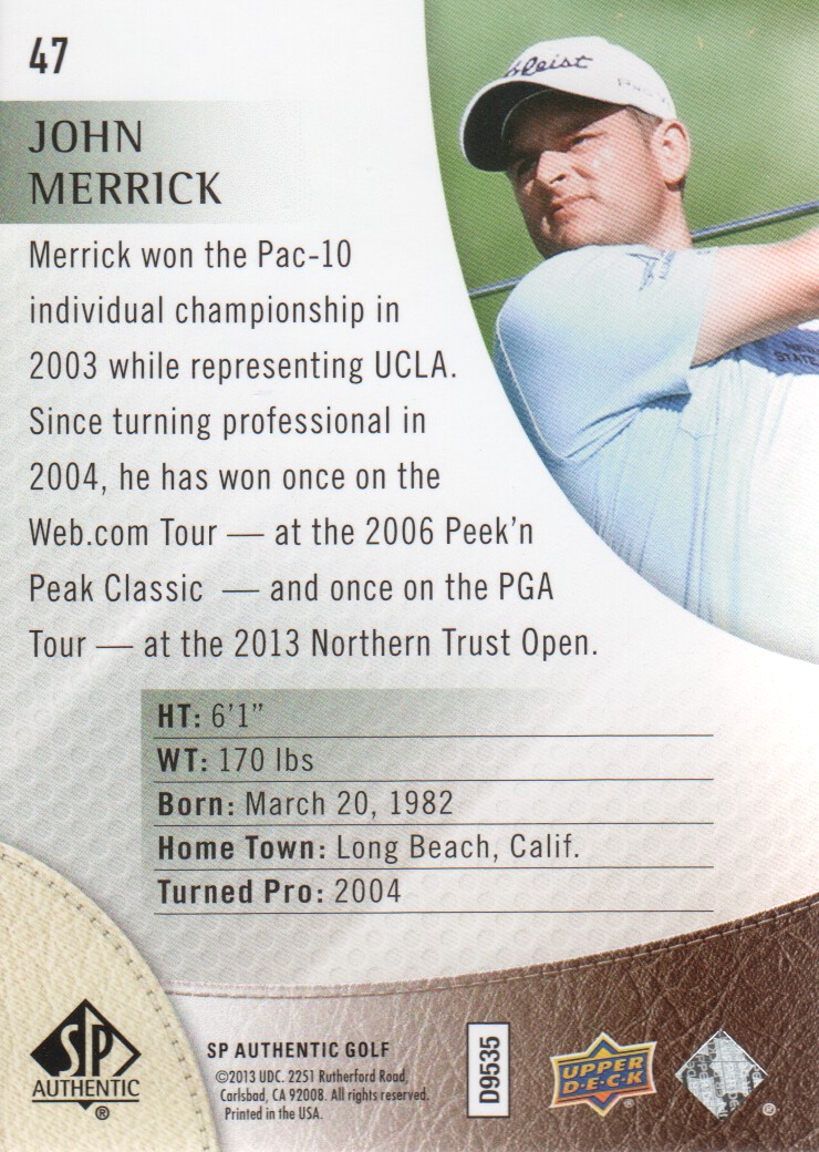 B1826- 2014 SP Authentic Golf Cards 1-68 +Inserts -You Pick- 15+ FREE US SHIP - Picture 73 of 109