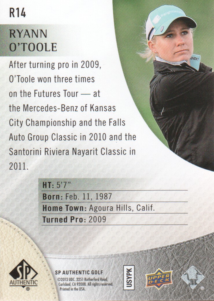 B1826- 2014 SP Authentic Golf Cards 1-68 +Inserts -You Pick- 15+ FREE US SHIP - Picture 97 of 109