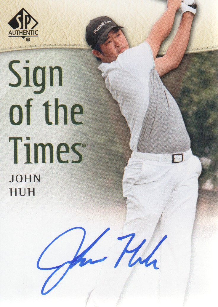 2014 SP Authentic Sign of the Times #SOTTHU John Huh H