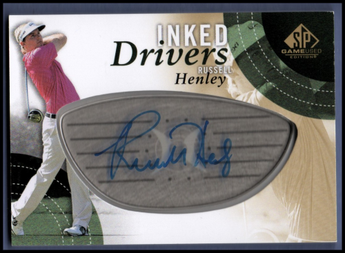 2014 SP Game Used Inked Drivers #IDRH Russell Henley C