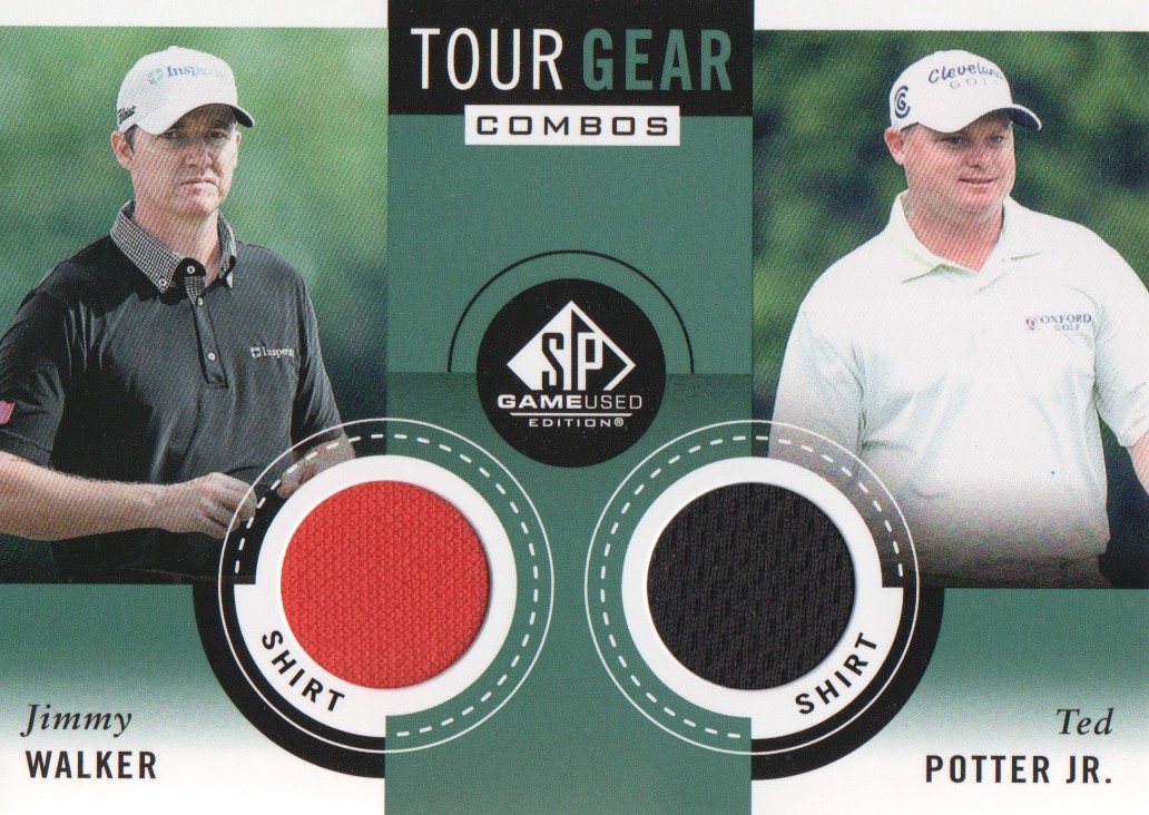 2014 SP Game Used Tour Gear Dual #TG2WP Jimmy Walker/Ted Potter Jr. C