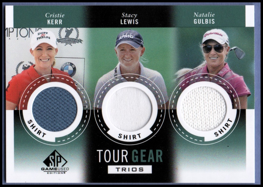 2014 SP Game Used Tour Gear Triple #TG3GKL Natalie Gulbis/Cristie Kerr/Stacy Lewis C