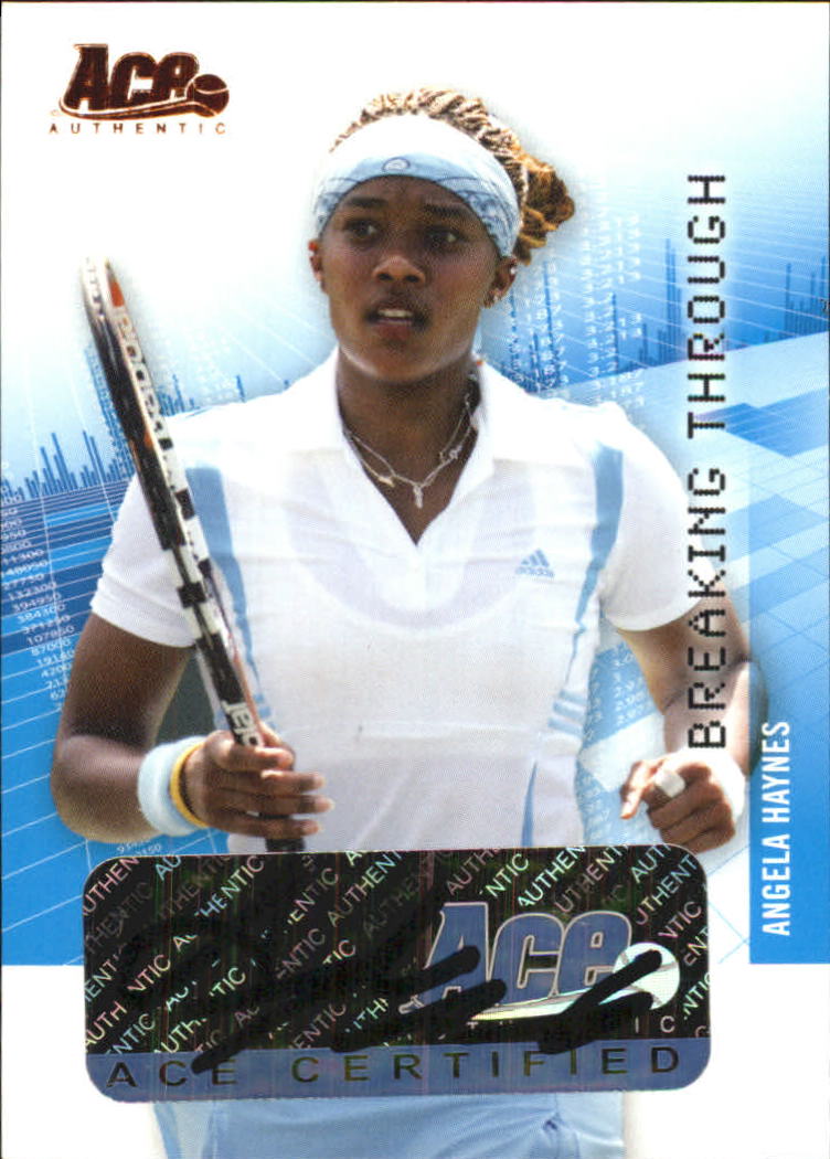 2008 Ace Authentic Grand Slam Breaking Through Autographs Bronze #BT7 Angela Haynes
