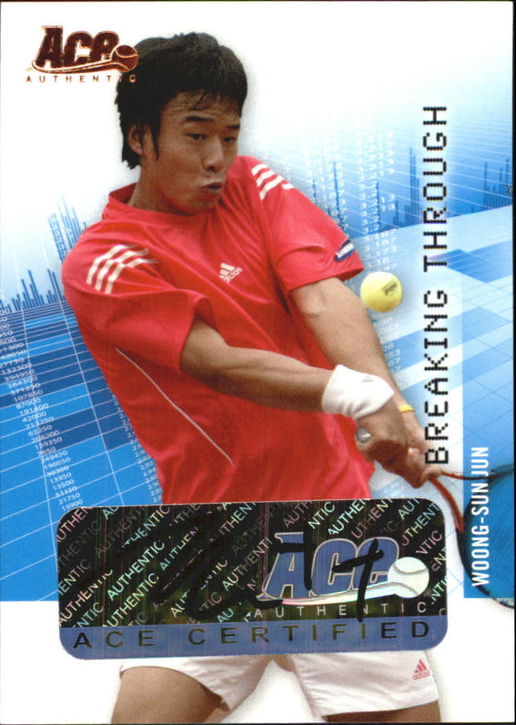 2008 Ace Authentic Grand Slam Breaking Through Autographs Bronze #BT8 Woong-Sun Jun