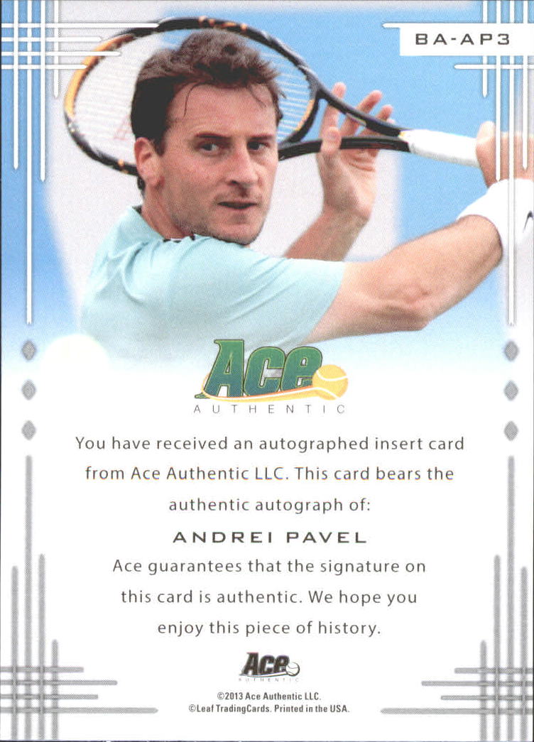2013 Ace Authentic #BAAP3 Andrei Pavel back image