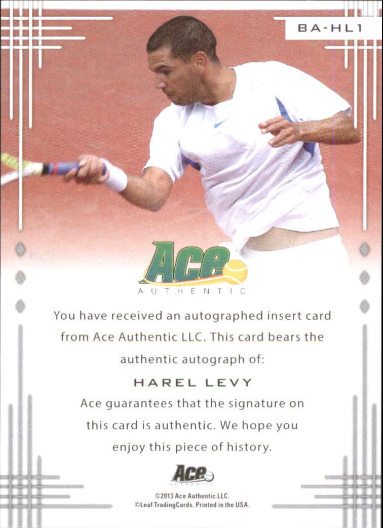 2013 Ace Authentic Yellow #BAHL1 Harel Levy back image