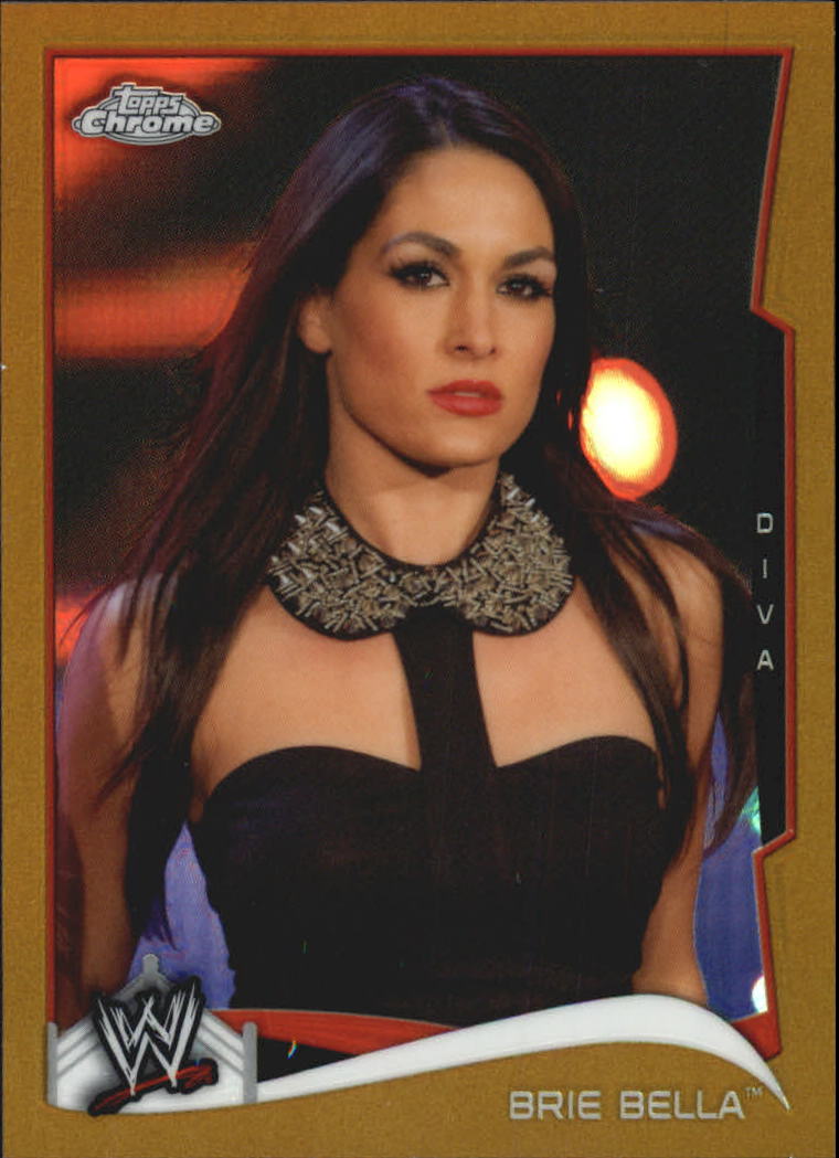 2014 Topps Chrome WWE Gold Refractors #7 Brie Bella
