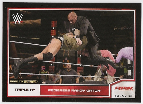 2014 Topps WWE Road to WrestleMania Bronze #62 Triple H Pedigrees Randy Orton