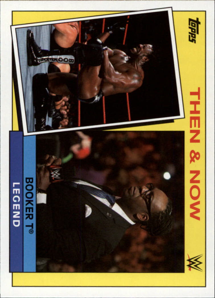 2015 Topps Heritage WWE Then and Now #3 Booker T