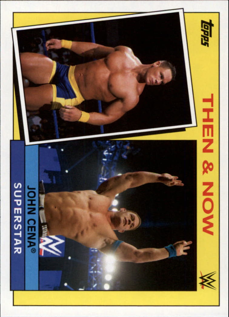 2015 Topps Heritage WWE Then and Now #17 John Cena