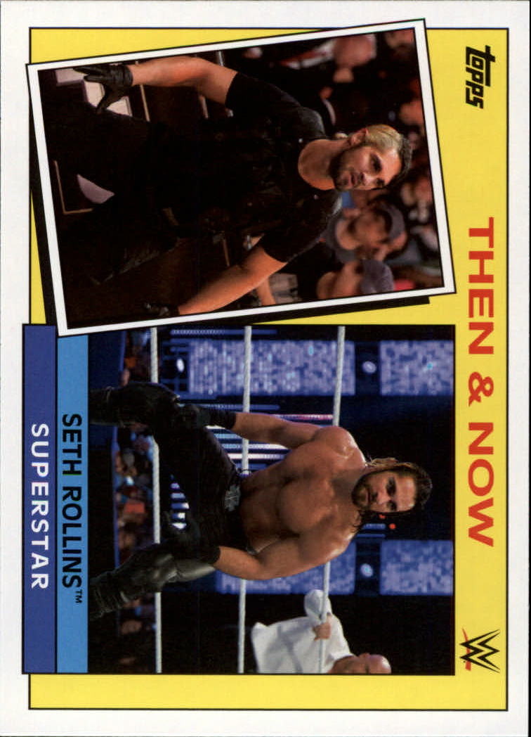 2015 Topps Heritage WWE Then and Now #23 Seth Rollins