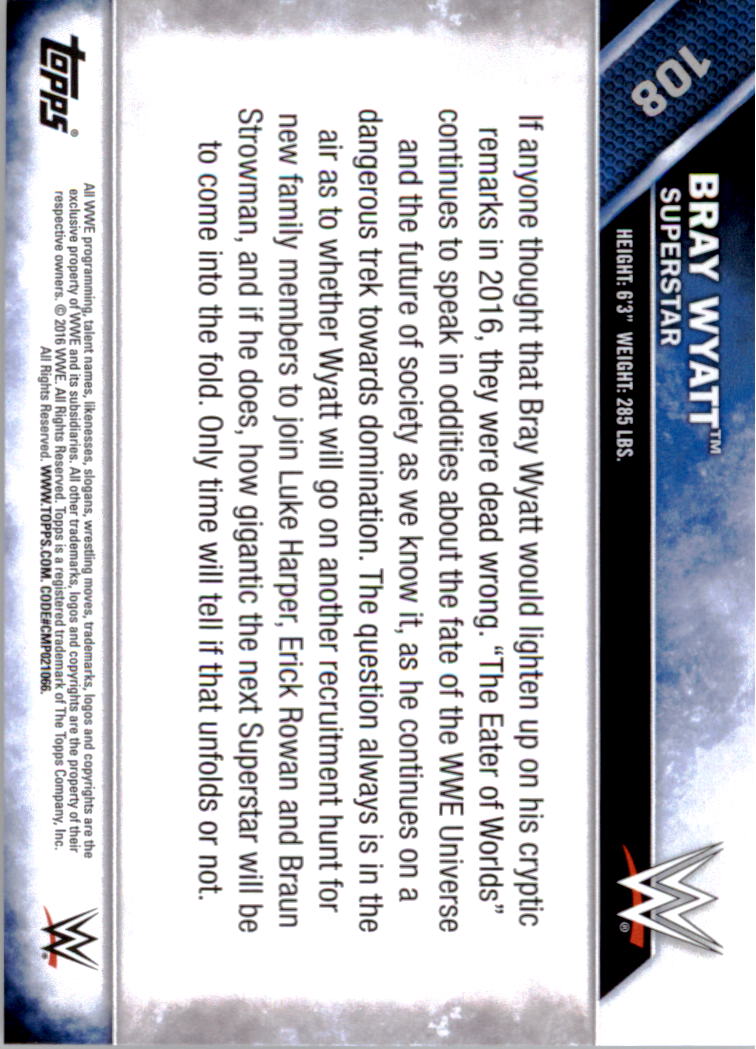 A4604- 2016 Topps WWE Then Now Forever #s 101-200 You Pick- 15+ FREE US SHIP - Picture 13 of 168