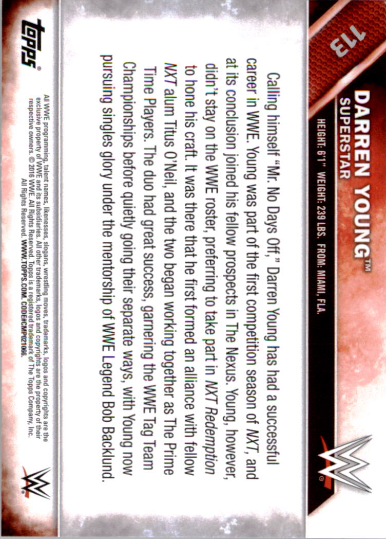 A4604- 2016 Topps WWE Then Now Forever #s 101-200 You Pick- 15+ FREE US SHIP - Picture 19 of 168