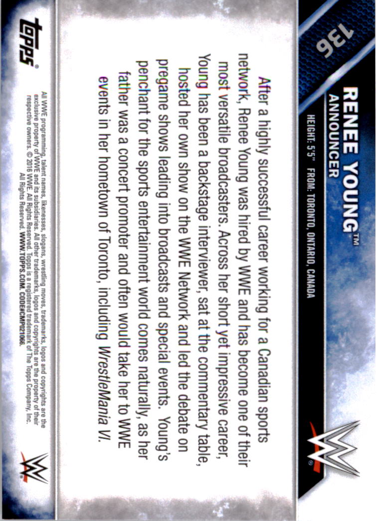 A4604- 2016 Topps WWE Then Now Forever #s 101-200 You Pick- 15+ FREE US SHIP - Picture 51 of 168