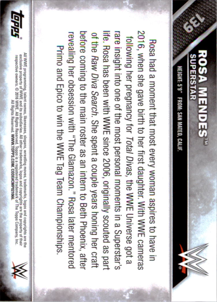 A4604- 2016 Topps WWE Then Now Forever #s 101-200 You Pick- 15+ FREE US SHIP - Picture 53 of 168