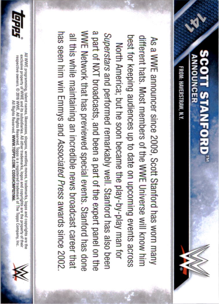 A4604- 2016 Topps WWE Then Now Forever #s 101-200 You Pick- 15+ FREE US SHIP - Picture 55 of 168