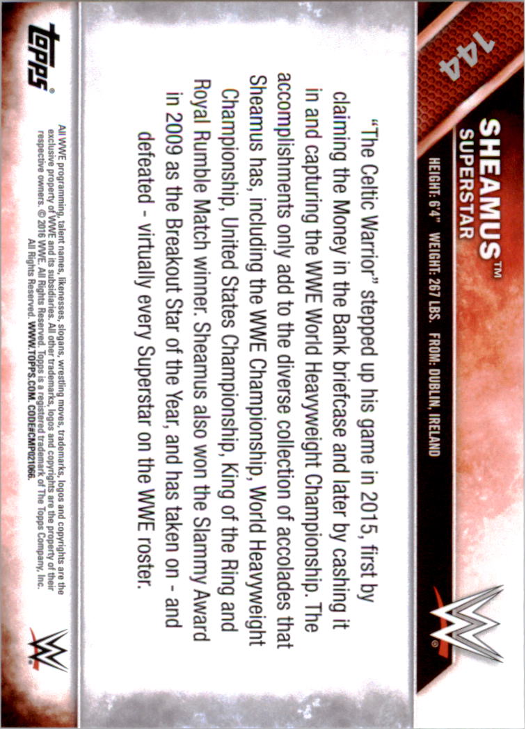 A4604- 2016 Topps WWE Then Now Forever #s 101-200 You Pick- 15+ FREE US SHIP - Picture 59 of 168