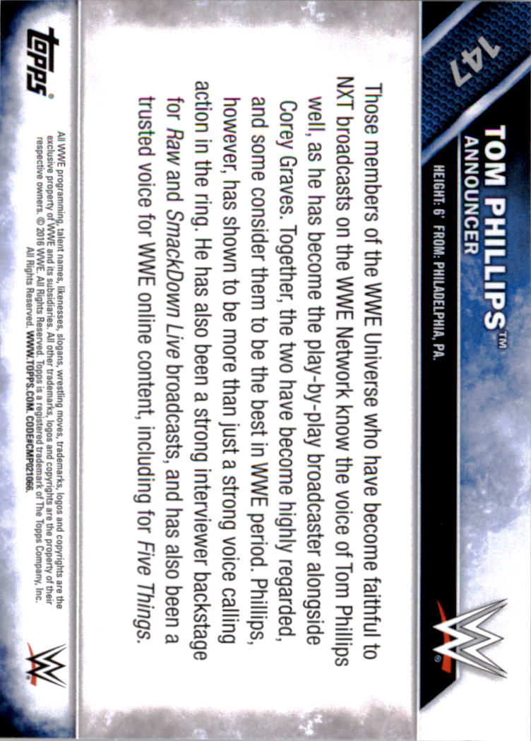 A4604- 2016 Topps WWE Then Now Forever #s 101-200 You Pick- 15+ FREE US SHIP - Picture 63 of 168