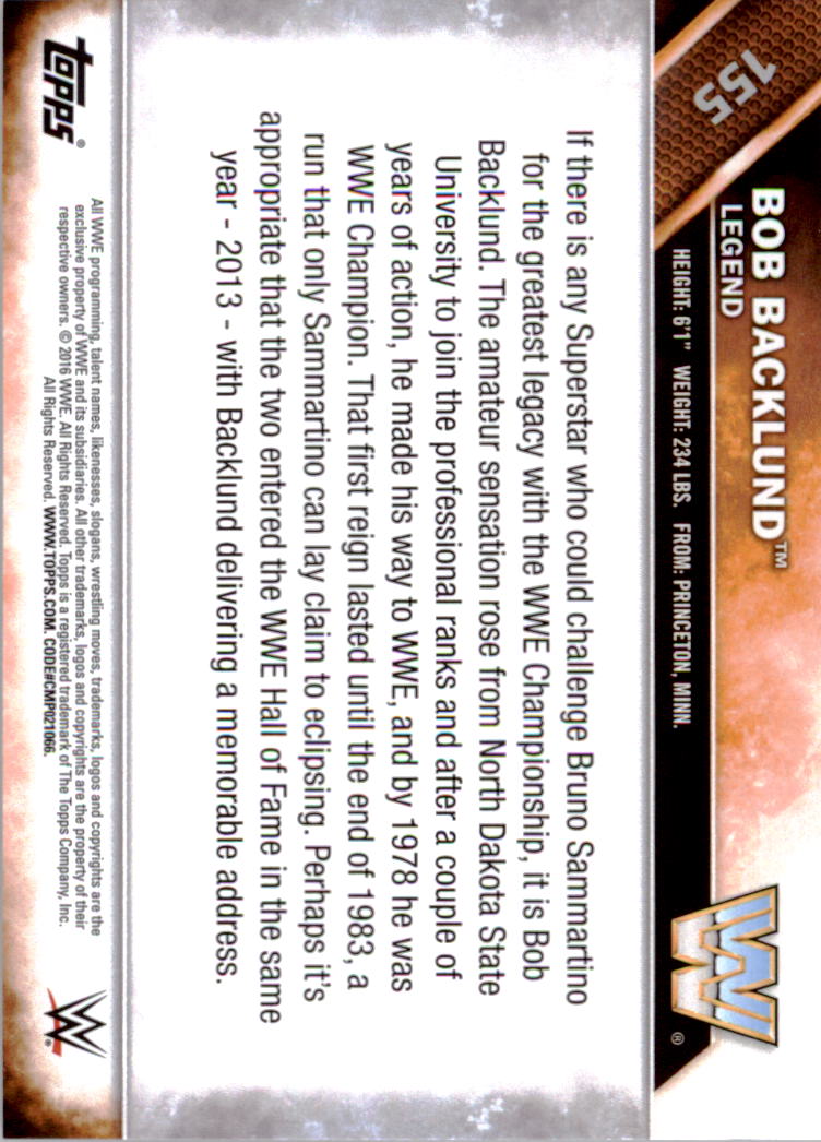 A4604- 2016 Topps WWE Then Now Forever #s 101-200 You Pick- 15+ FREE US SHIP - Picture 71 of 168