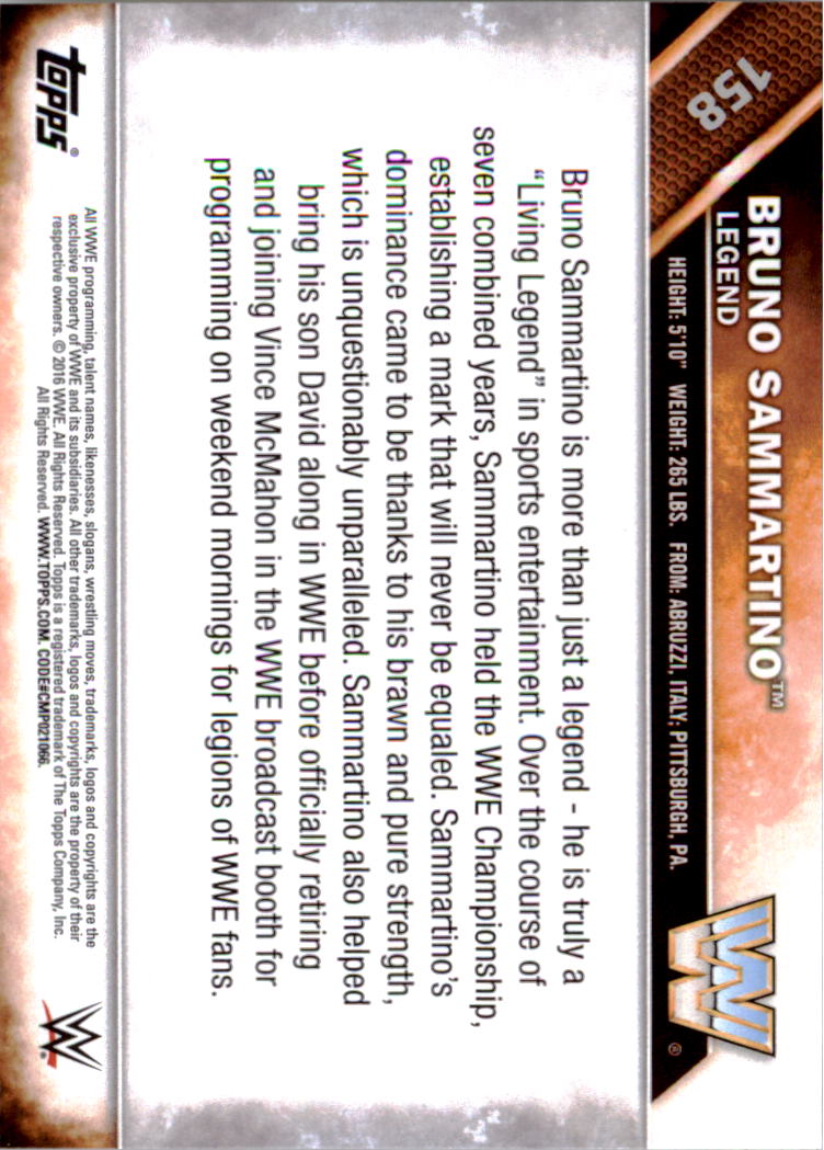 A4604- 2016 Topps WWE Then Now Forever #s 101-200 You Pick- 15+ FREE US SHIP - Picture 75 of 168