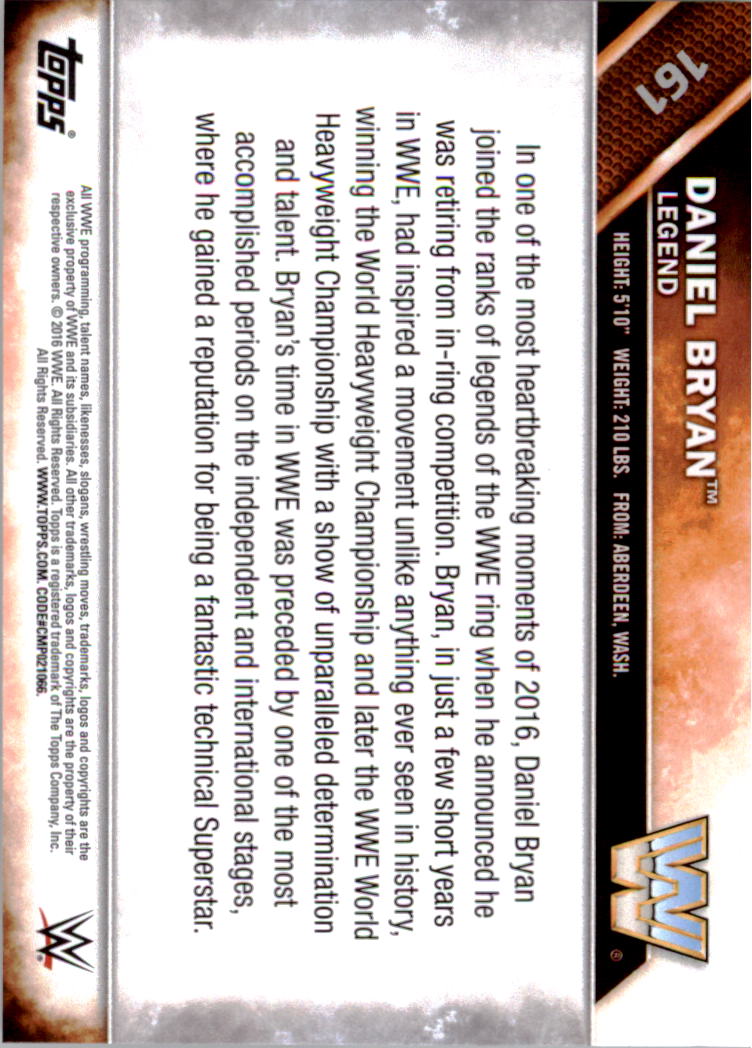 A4604- 2016 Topps WWE Then Now Forever #s 101-200 You Pick- 15+ FREE US SHIP - Picture 81 of 168