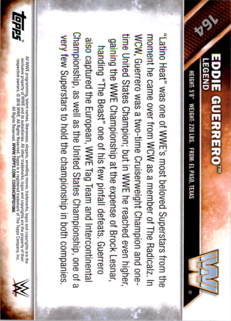 A4604- 2016 Topps WWE Then Now Forever #s 101-200 You Pick- 15+ FREE US SHIP - Picture 85 of 168