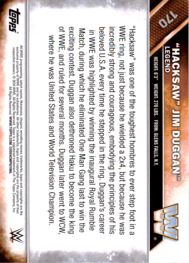 A4604- 2016 Topps WWE Then Now Forever #s 101-200 You Pick- 15+ FREE US SHIP - Picture 91 of 168