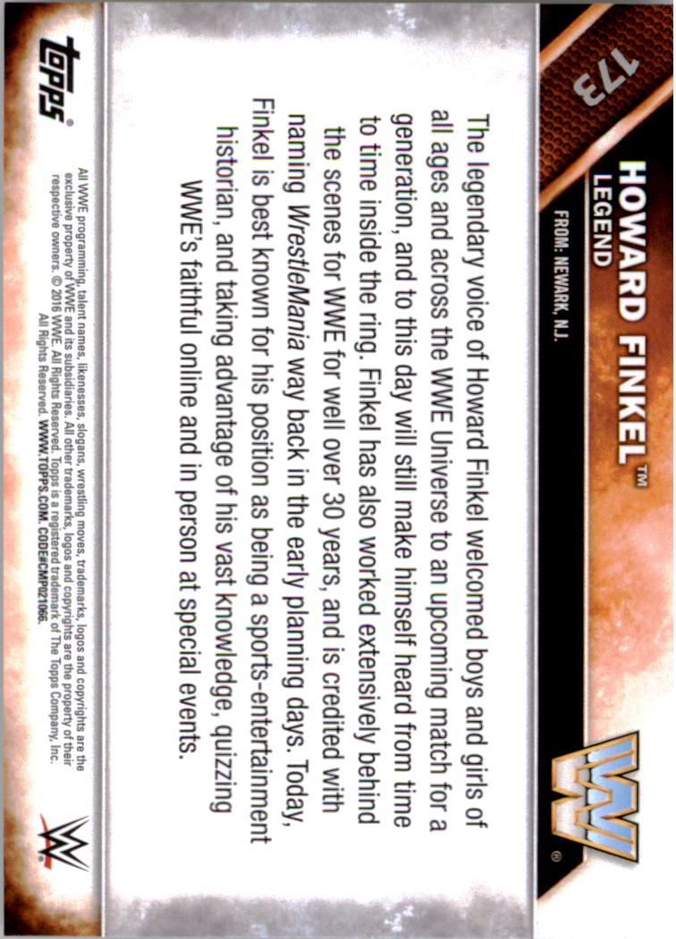 A4604- 2016 Topps WWE Then Now Forever #s 101-200 You Pick- 15+ FREE US SHIP - Picture 95 of 168