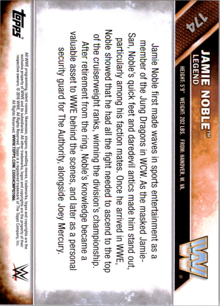 A4604- 2016 Topps WWE Then Now Forever #s 101-200 You Pick- 15+ FREE US SHIP - Picture 97 of 168