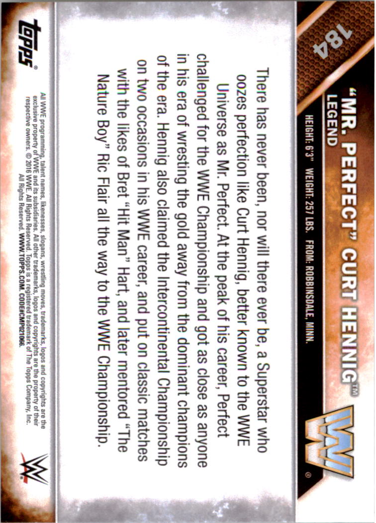 A4604- 2016 Topps WWE Then Now Forever #s 101-200 You Pick- 15+ FREE US SHIP - Picture 113 of 168
