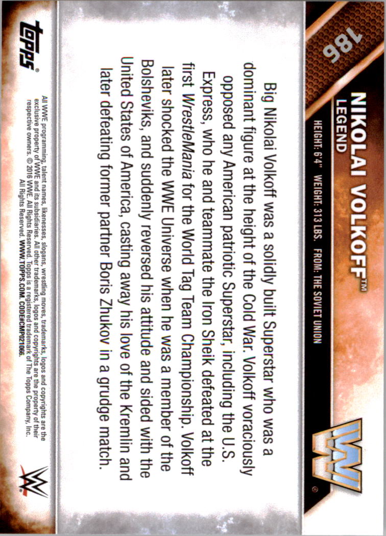 A4604- 2016 Topps WWE Then Now Forever #s 101-200 You Pick- 15+ FREE US SHIP - Picture 117 of 168