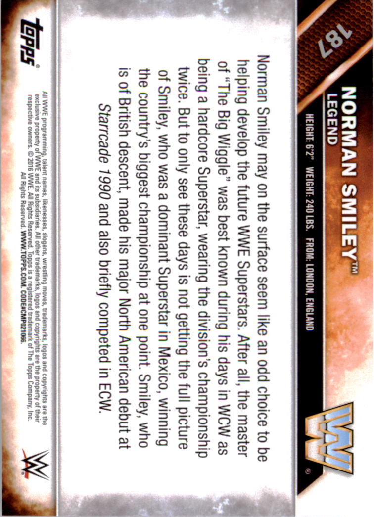 A4604- 2016 Topps WWE Then Now Forever #s 101-200 You Pick- 15+ FREE US SHIP - Picture 119 of 168