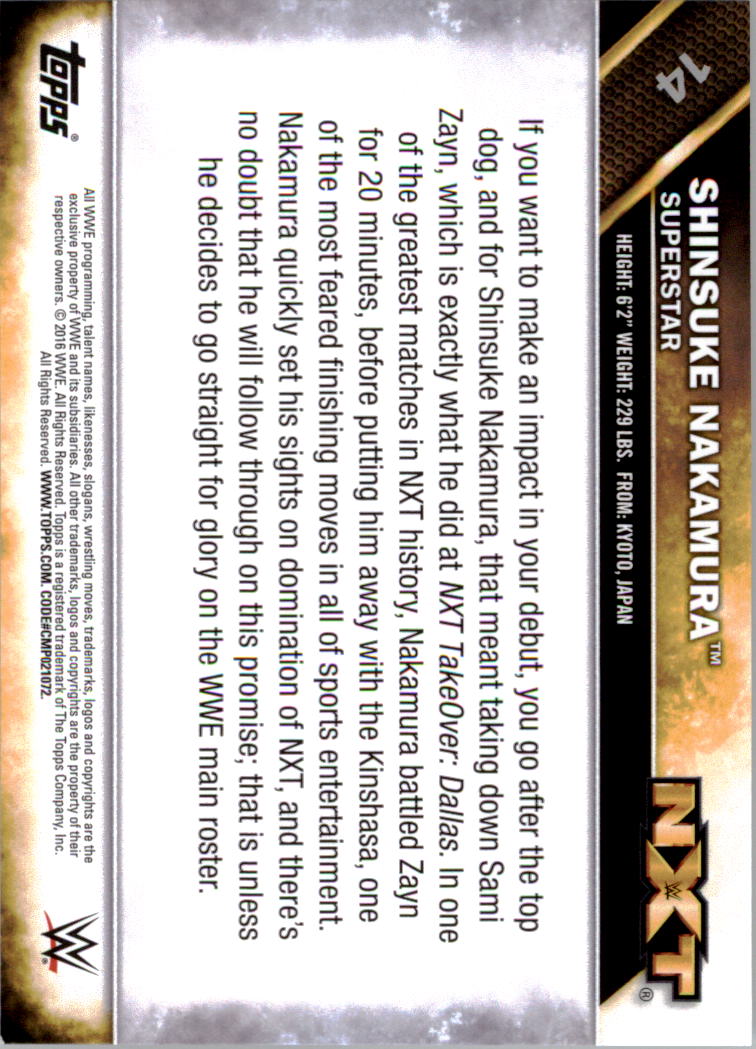 A4604- 2016 Topps WWE Then Now Forever #s 101-200 You Pick- 15+ FREE US SHIP - Picture 166 of 168