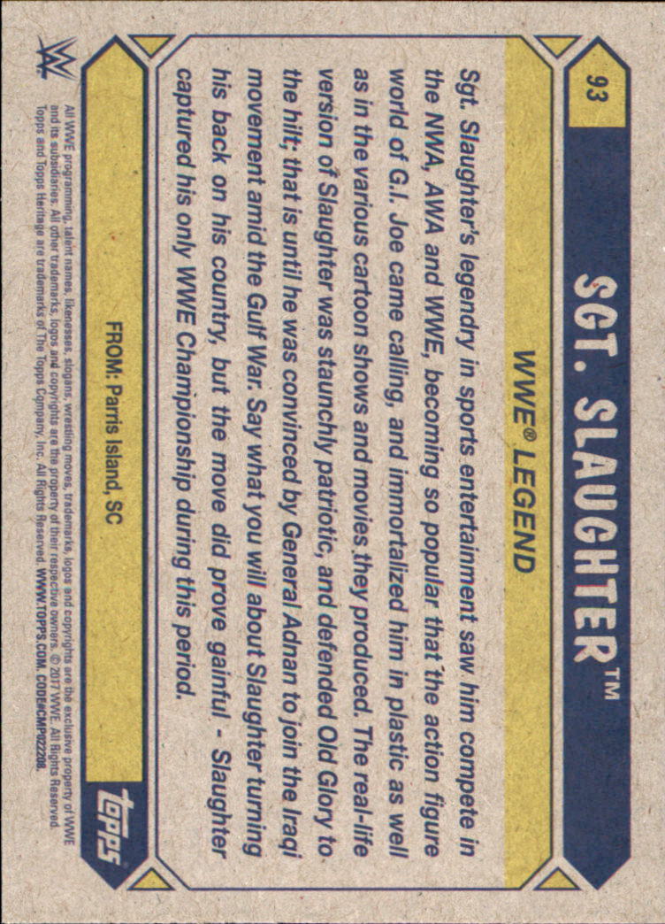 B0202- 2017 Topps Heritage WWE Wrestling Cards -You Pick- 15+ FREE US SHIP - Picture 137 of 281
