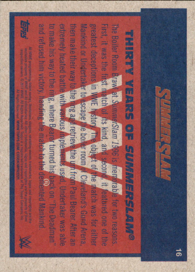 B0202- 2017 Topps Heritage WWE Wrestling Cards -You Pick- 15+ FREE US SHIP - Picture 221 of 281