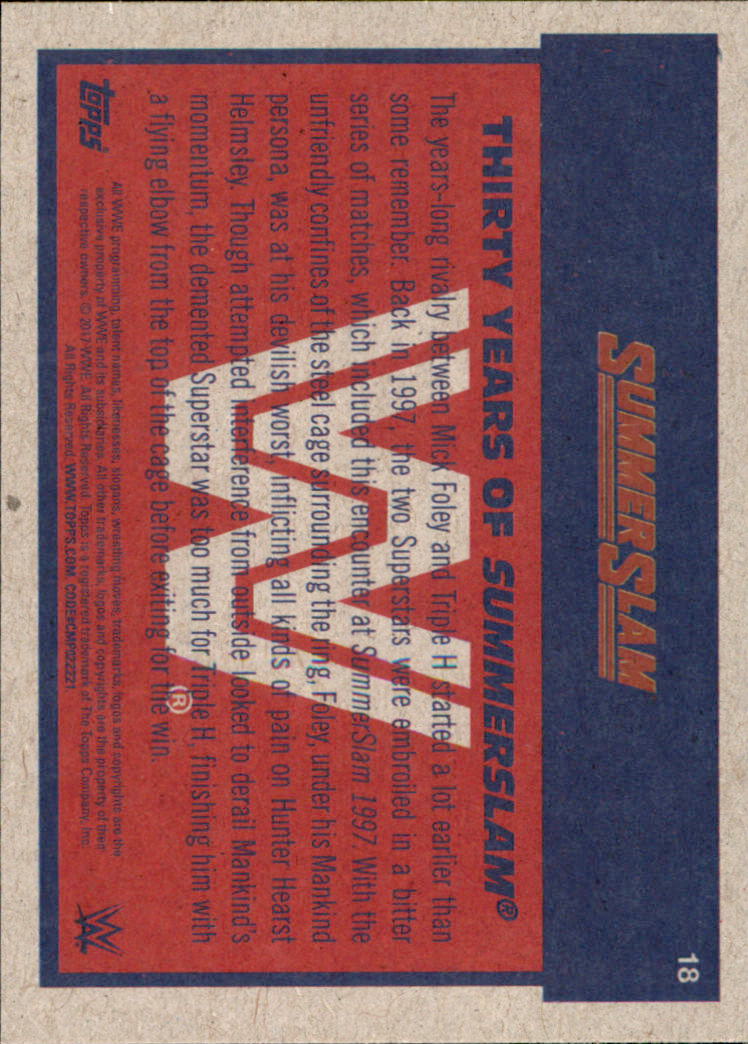 B0202- 2017 Topps Heritage WWE Wrestling Cards -You Pick- 15+ FREE US SHIP - Picture 225 of 281