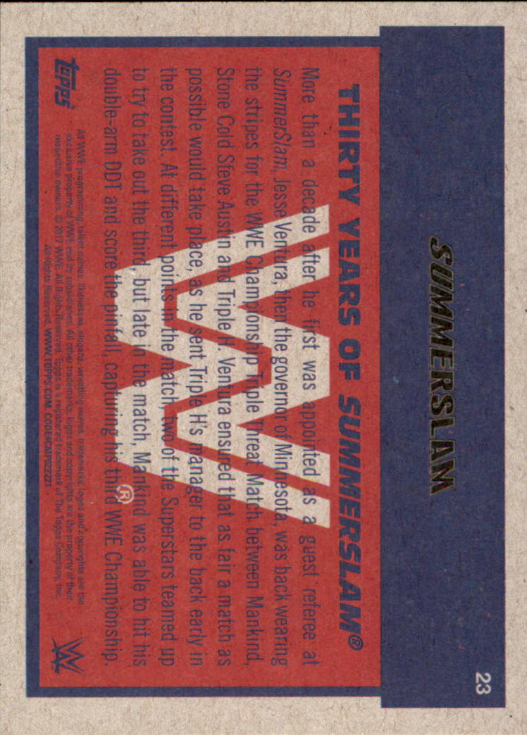B0202- 2017 Topps Heritage WWE Wrestling Cards -You Pick- 15+ FREE US SHIP - Picture 231 of 281