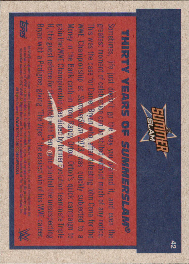 B0202- 2017 Topps Heritage WWE Wrestling Cards -You Pick- 15+ FREE US SHIP - Picture 267 of 281