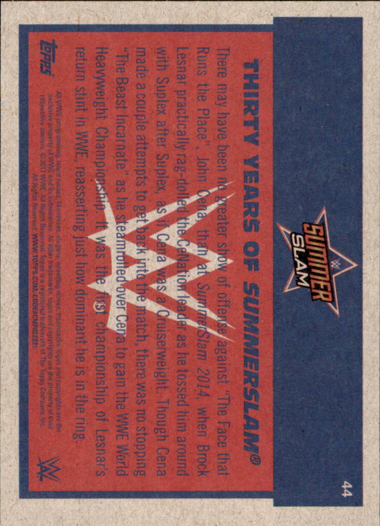 B0202- 2017 Topps Heritage WWE Wrestling Cards -You Pick- 15+ FREE US SHIP - Picture 271 of 281