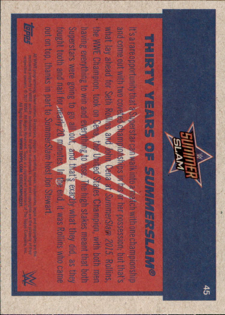 B0202- 2017 Topps Heritage WWE Wrestling Cards -You Pick- 15+ FREE US SHIP - Picture 273 of 281