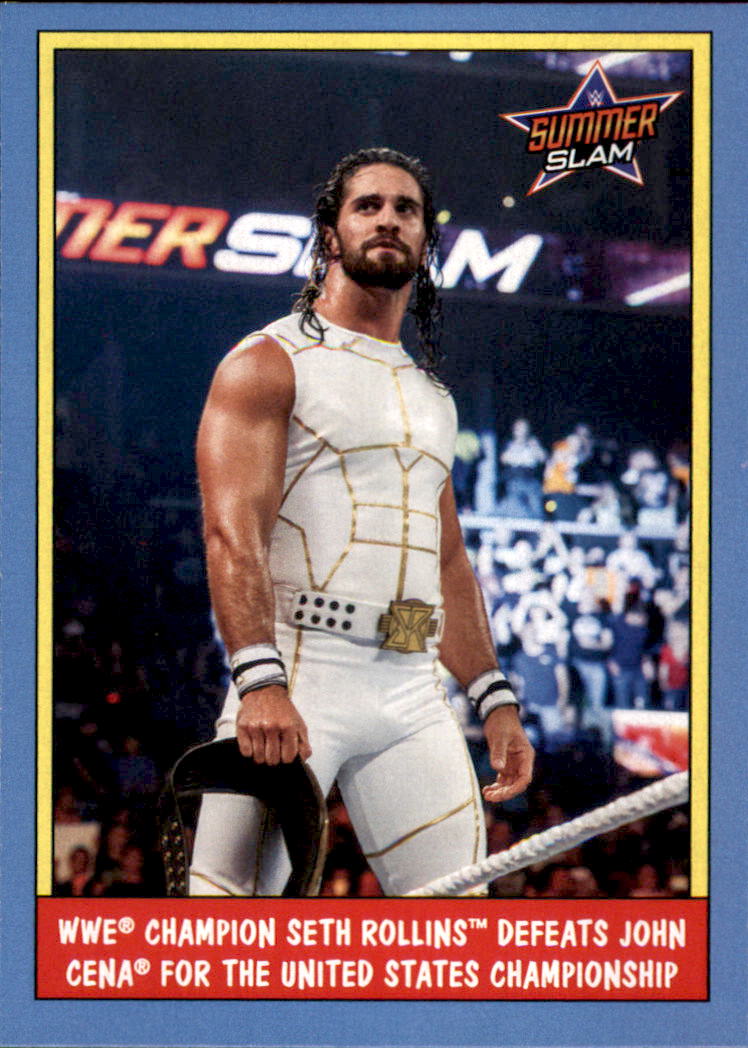 2017 Topps Heritage Wrestling,Thirty Years of SummerSlam #45 Seth Rollins