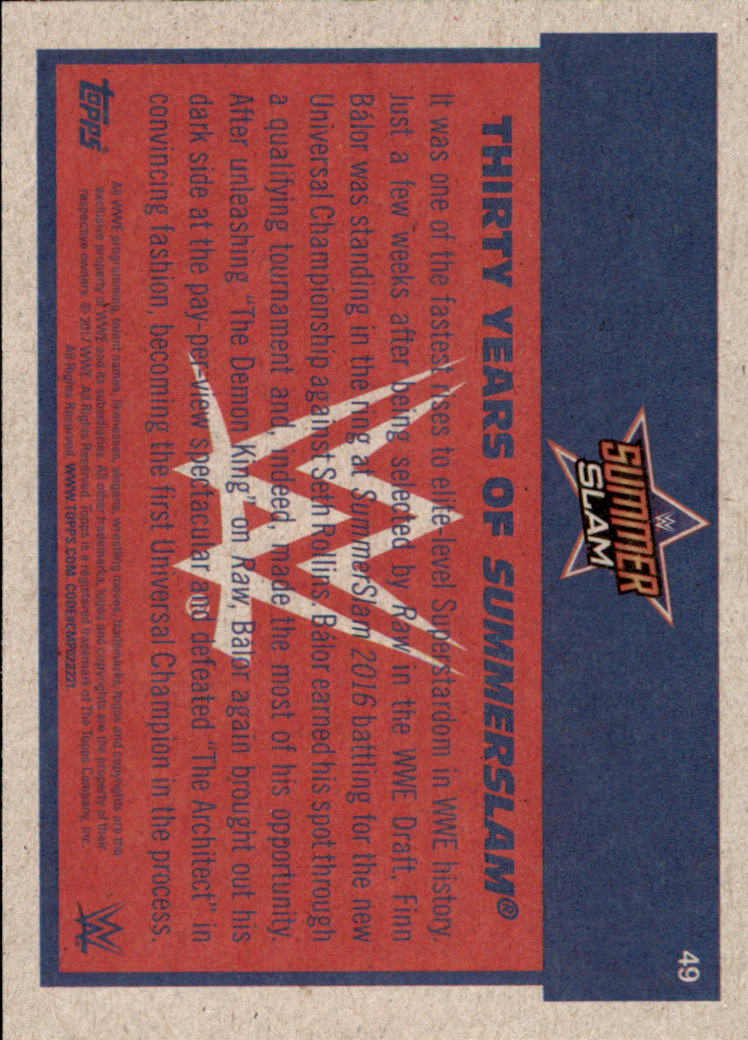 B0202- 2017 Topps Heritage WWE Wrestling Cards -You Pick- 15+ FREE US SHIP - Picture 279 of 281