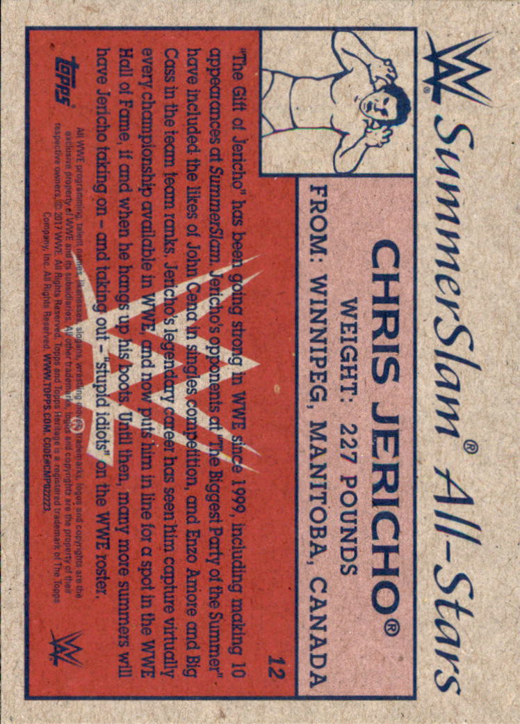 B0202- 2017 Topps Heritage WWE Wrestling Cards -You Pick- 15+ FREE US SHIP - Picture 181 of 281
