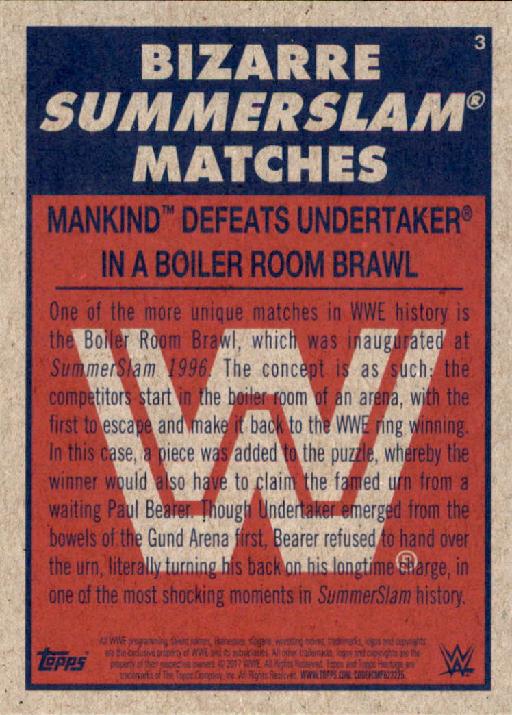 B0202- 2017 Topps Heritage WWE Wrestling Cards -You Pick- 15+ FREE US SHIP - Picture 151 of 281