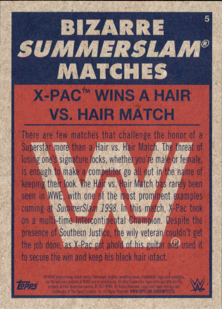 B0202- 2017 Topps Heritage WWE Wrestling Cards -You Pick- 15+ FREE US SHIP - Picture 155 of 281