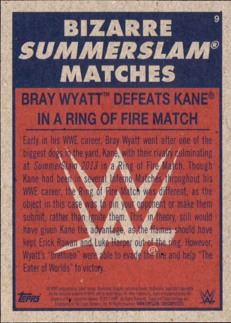 B0202- 2017 Topps Heritage WWE Wrestling Cards -You Pick- 15+ FREE US SHIP - Picture 161 of 281